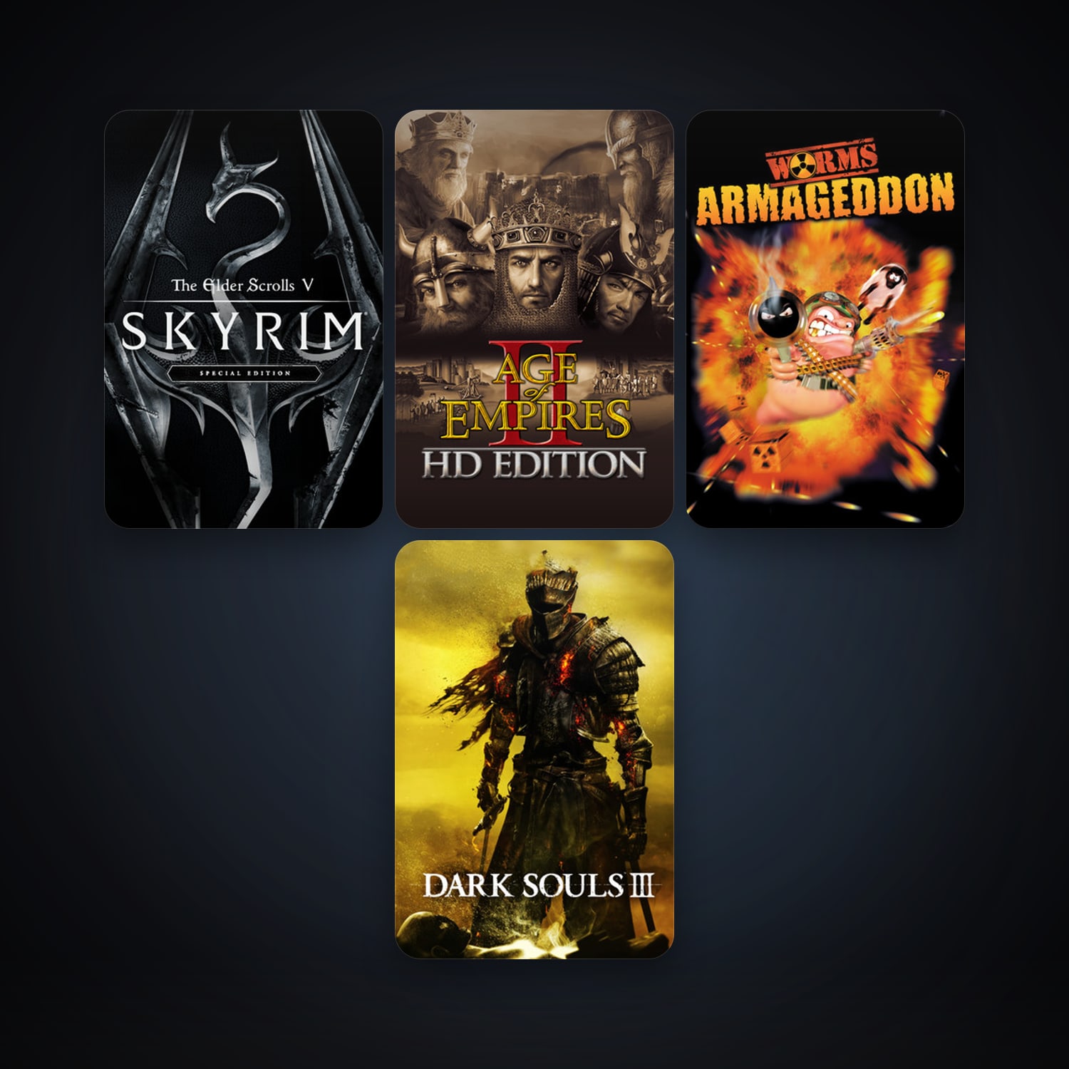 Worms Armageddon + Age of Empires II, 6 games, clean — HabibiAccounts