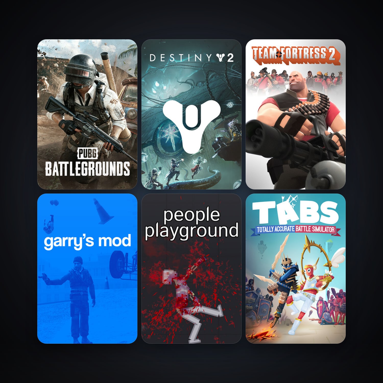 Team Fortress 2 + Garry's Mod, 157 games, Steam 11, clean — HabibiAccounts