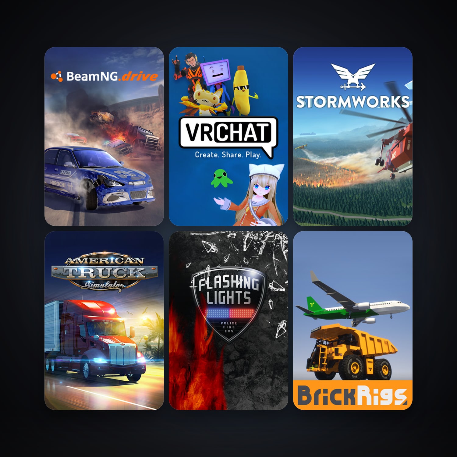 Garry's Mod + American Truck Simulator, 14 games, clean — HabibiAccounts