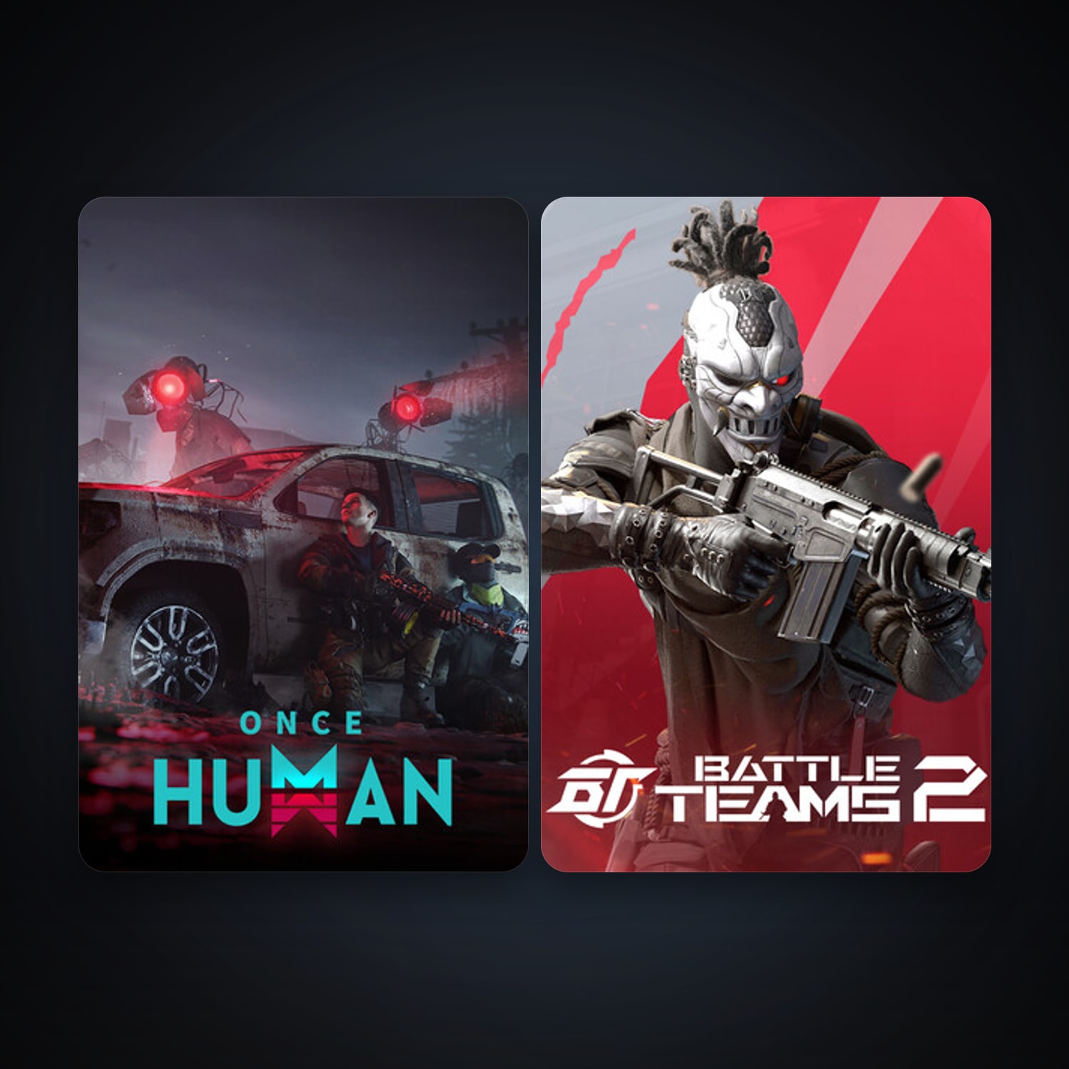 Battle Teams 2 + Once Human, 3 games, clean — HabibiAccounts