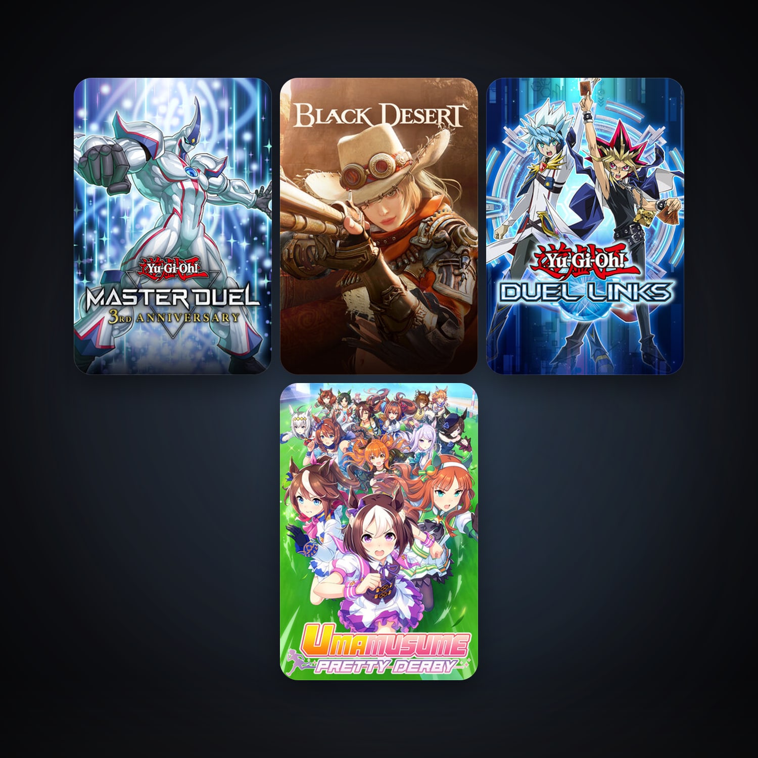 Black Desert Online + Yu-Gi-Oh! Duel Links, 6 games, clean — HabibiAccounts