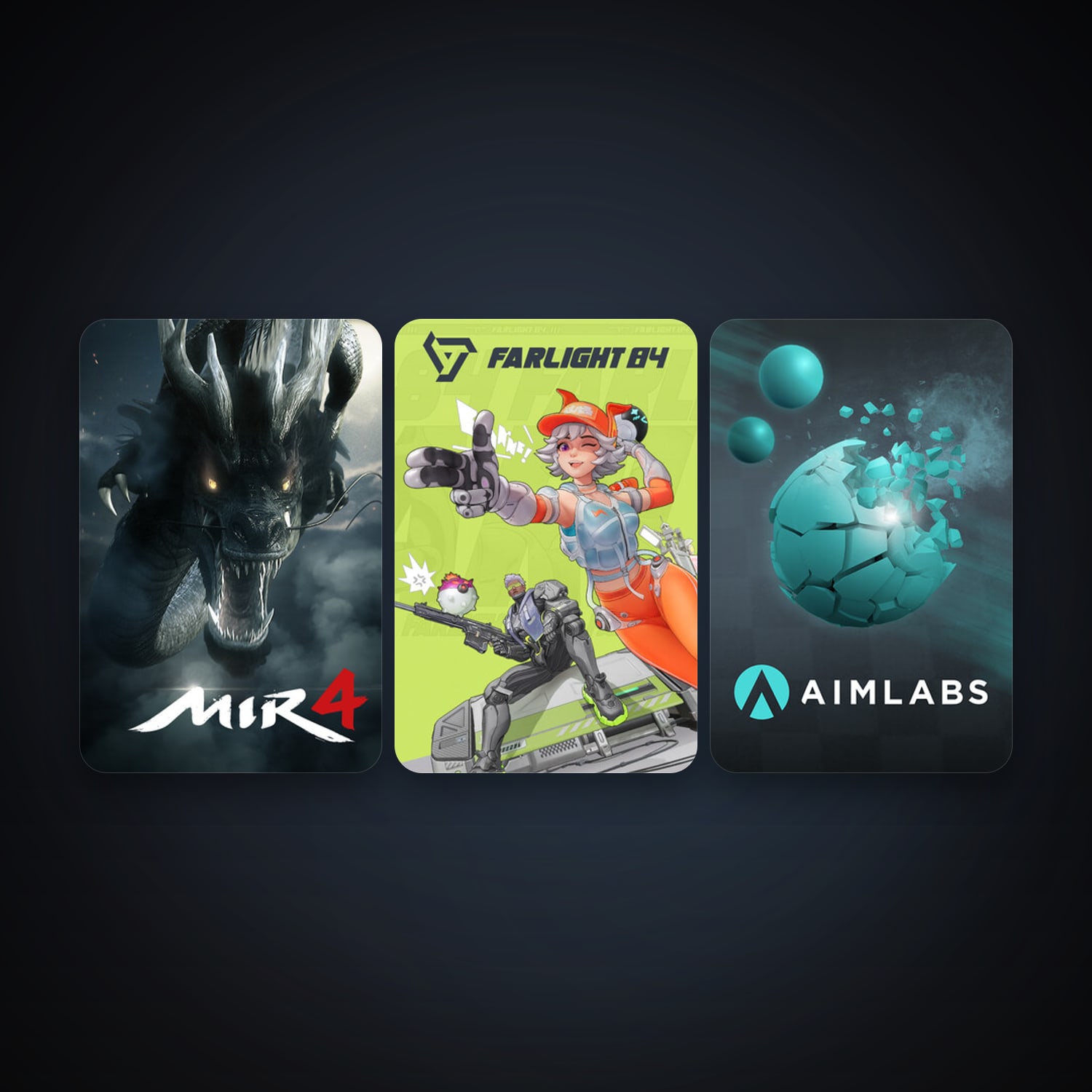 Aimlabs + MIR4, 4 games, clean — HabibiAccounts