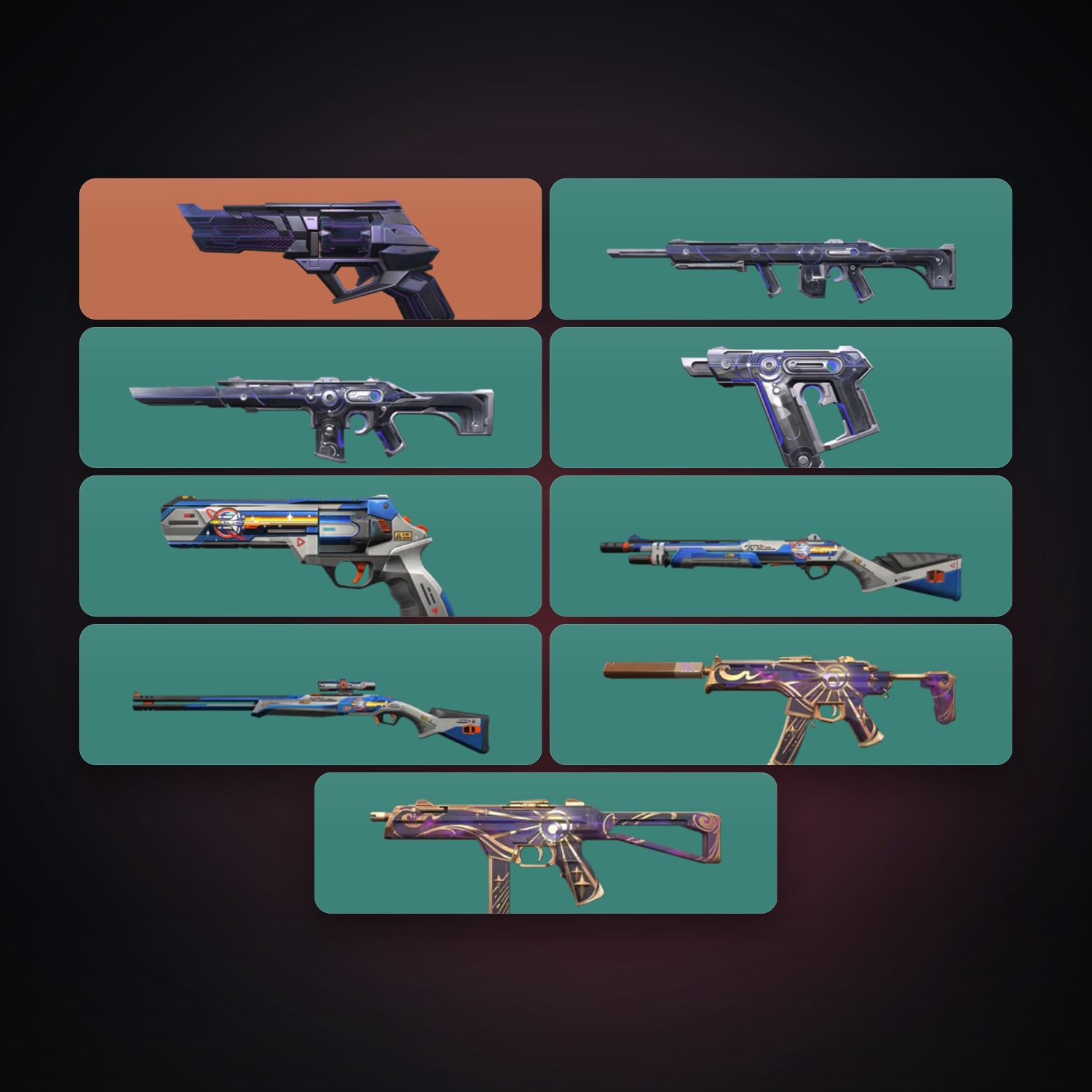 NA Plat 3 locker — 9 skins, lvl 44 — HabibiAccounts