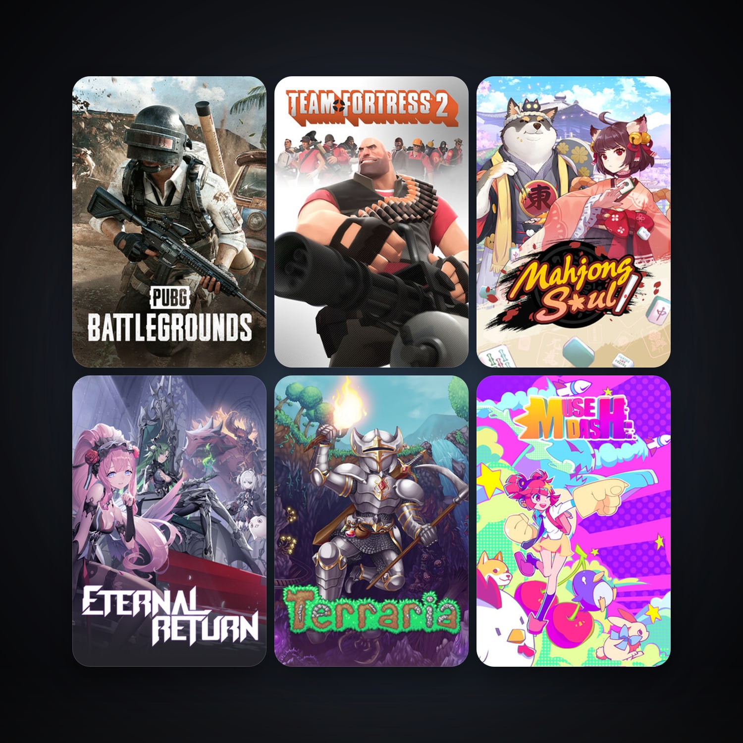 Team Fortress 2 + Terraria, 84 games, Steam 16, clean — HabibiAccounts