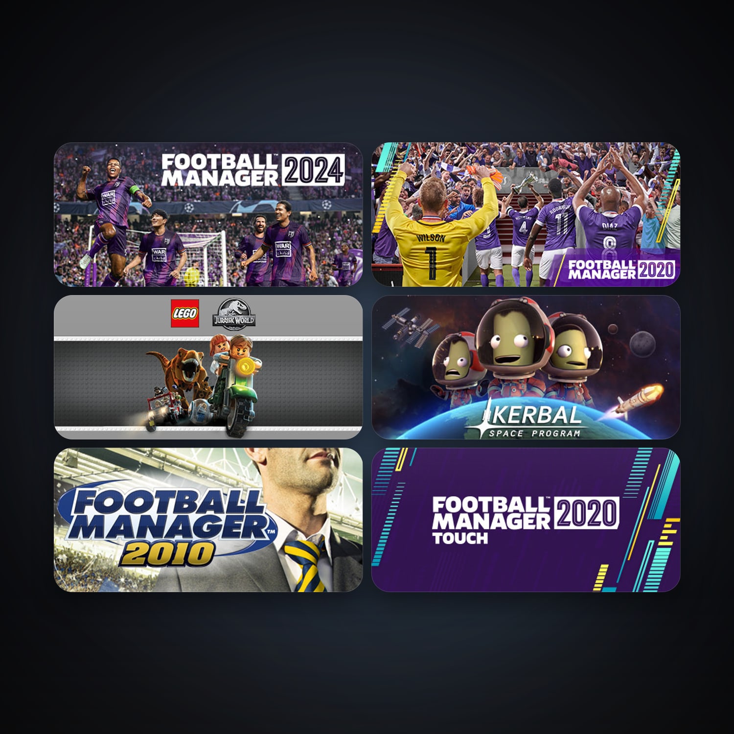 Football Manager 2010 + Kerbal Space Program, 6 games, clean — HabibiAccounts