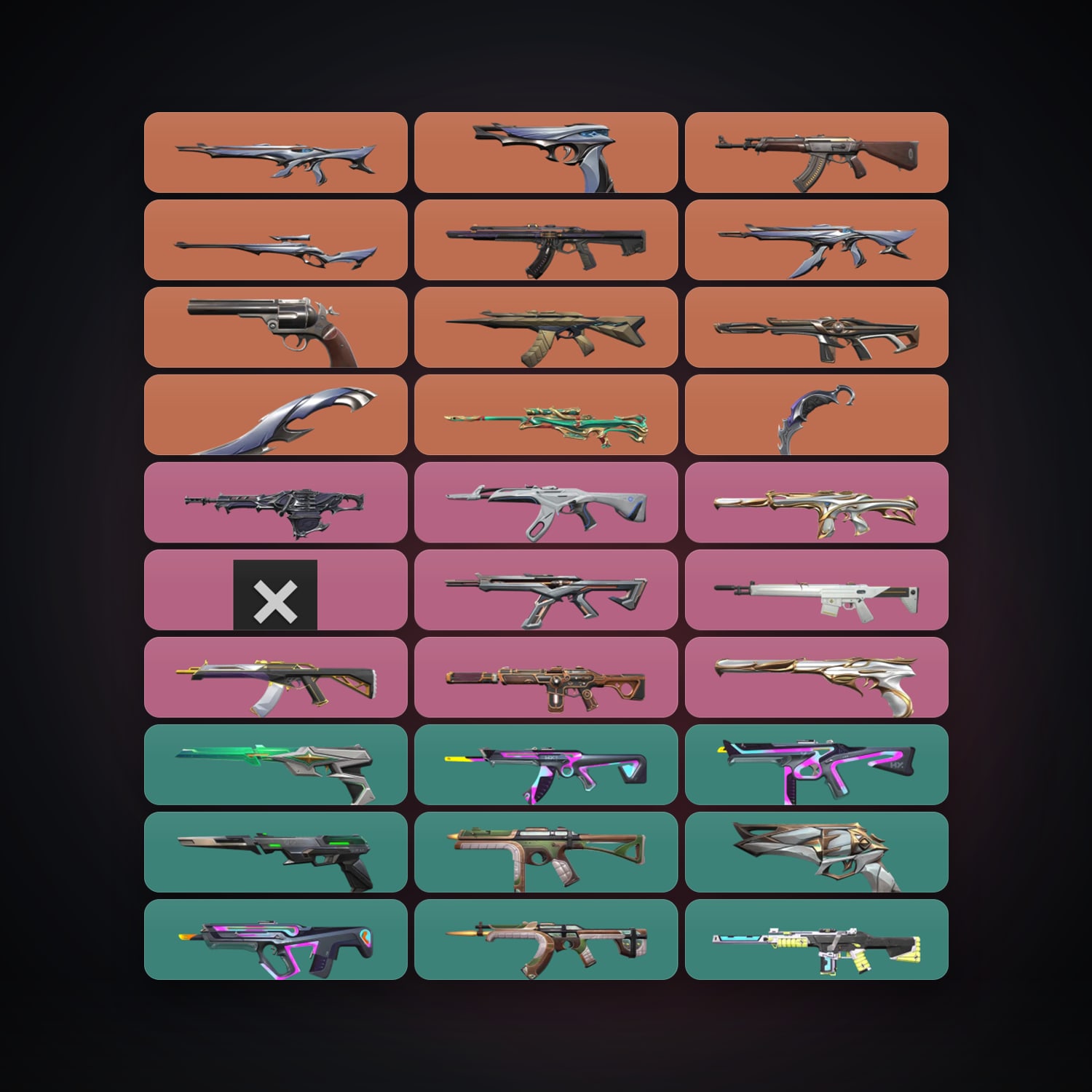 AP Ascendant 3 locker — 2 knives, 46 skins, lvl 160 — HabibiAccounts