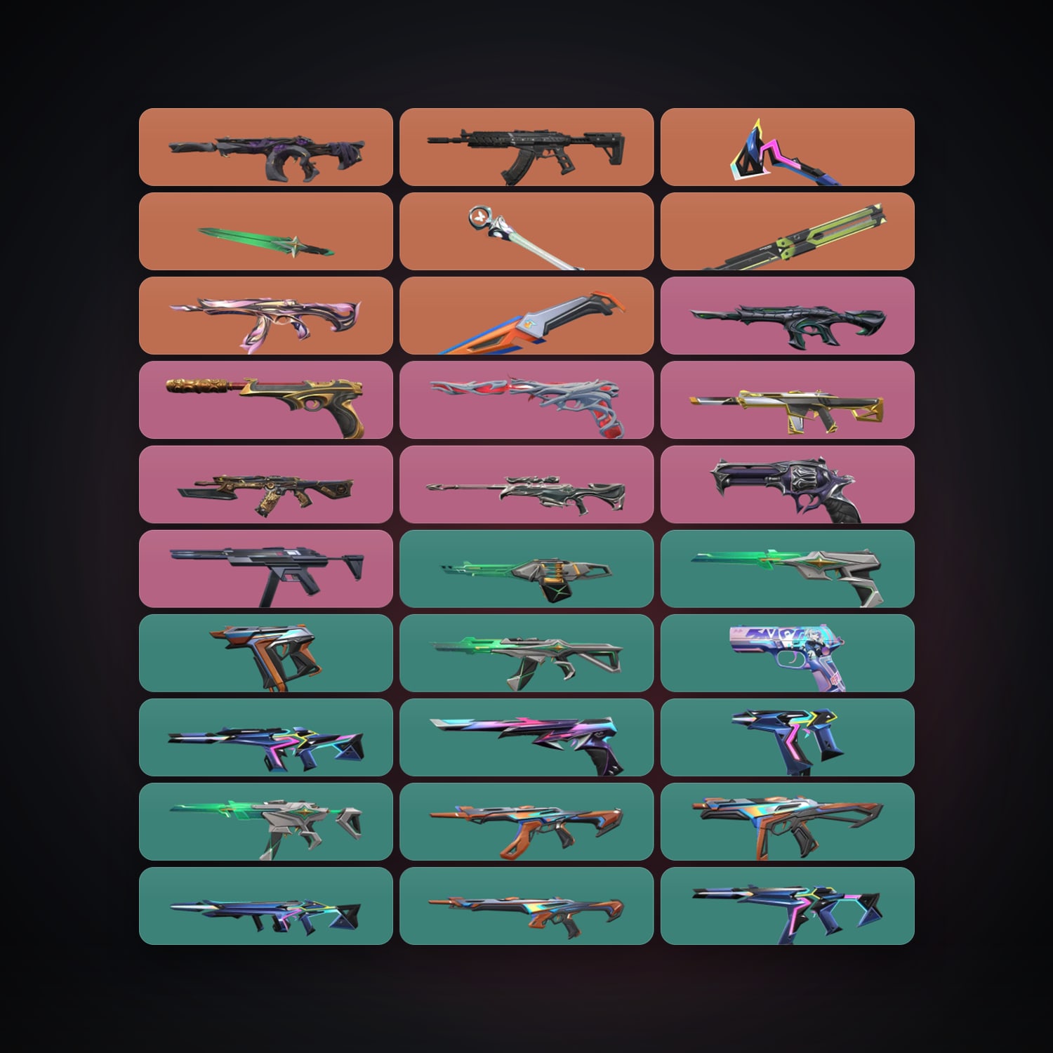 EU Silver 3 locker — 5 knives, 55 skins, lvl 207 — HabibiAccounts