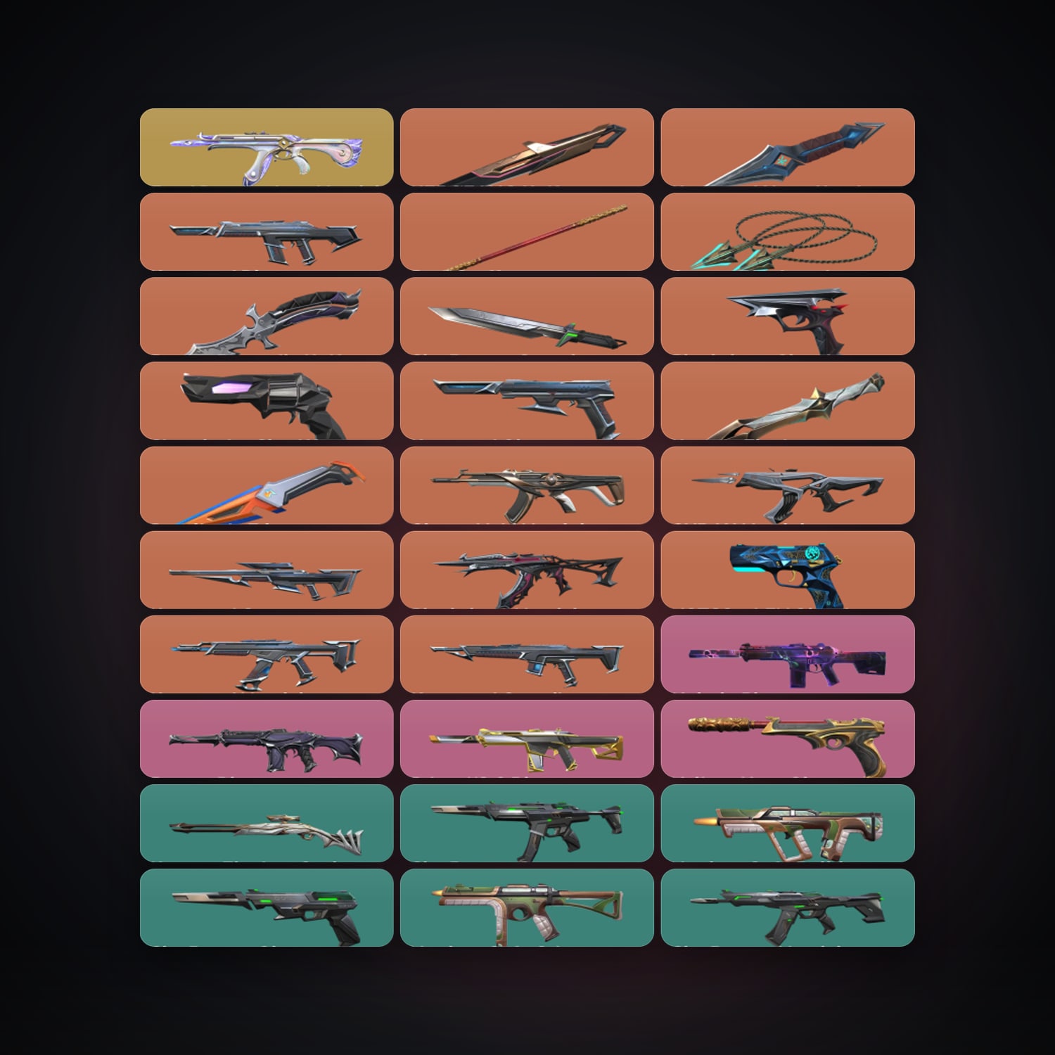 NA Silver 1 locker — 8 knives, 68 skins, lvl 52 — HabibiAccounts