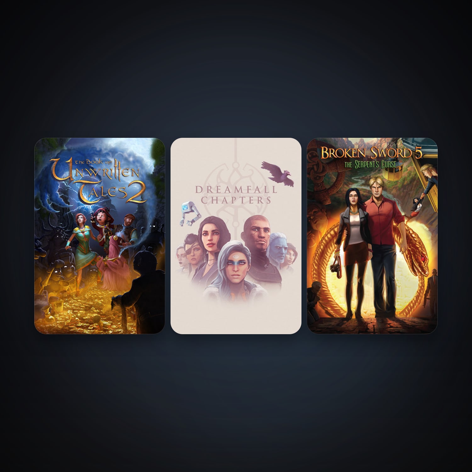 Dreamfall Chapters + Broken Sword 5 - the Serpent's Curse, 3 games, clean — HabibiAccounts