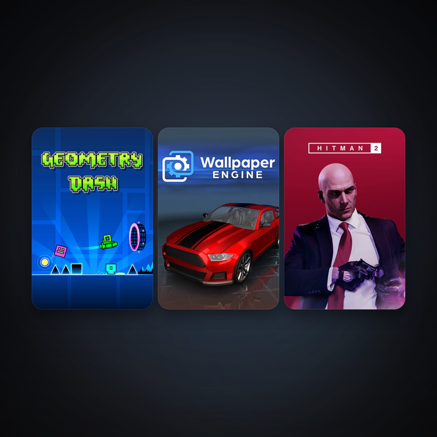 Geometry Dash + Wallpaper Engine, 13 games, clean — HabibiAccounts
