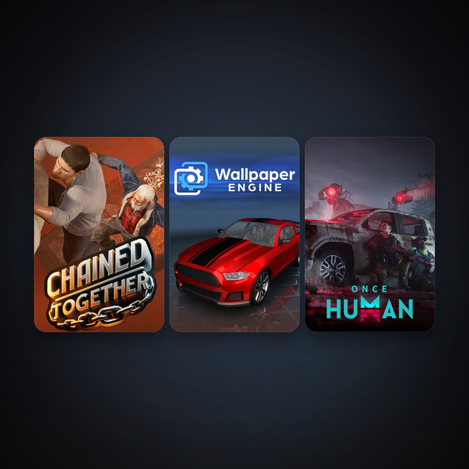Wallpaper Engine + Once Human, 12 games, clean — HabibiAccounts