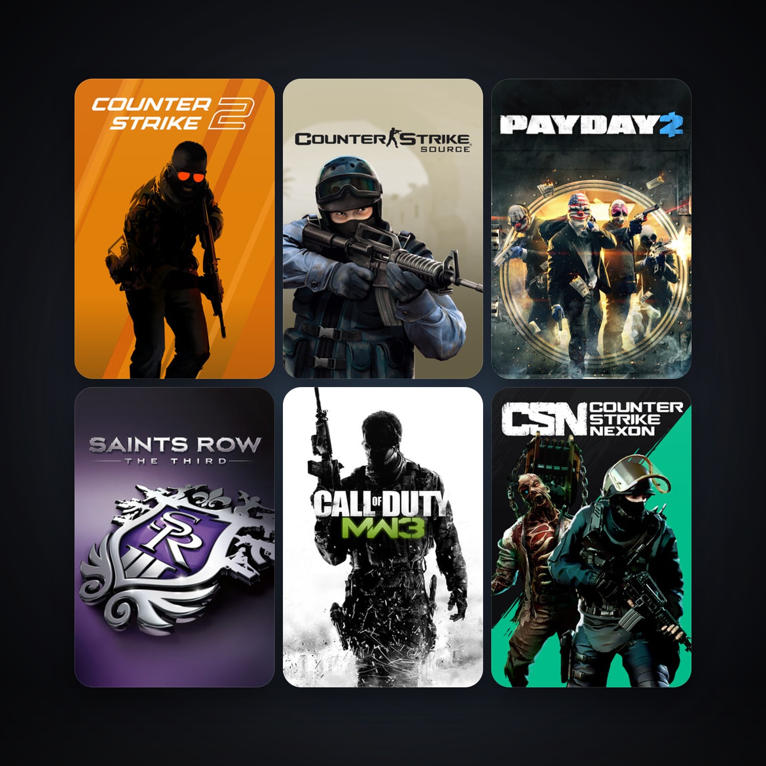 Counter-Strike: Source + Half-Life 2: Deathmatch, 11 games, Steam 10, clean — HabibiAccounts