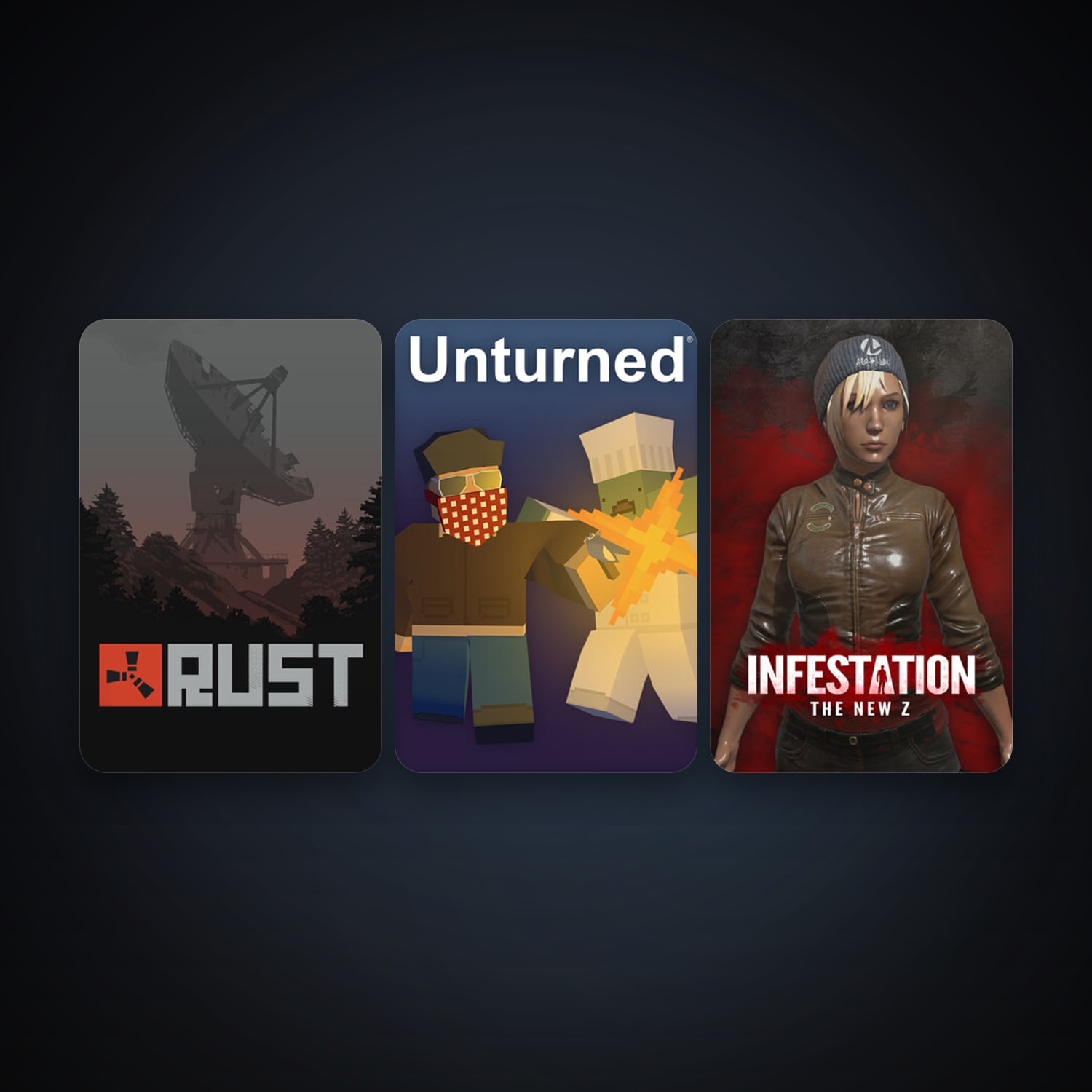 Rust + Unturned, 7 games, clean — HabibiAccounts