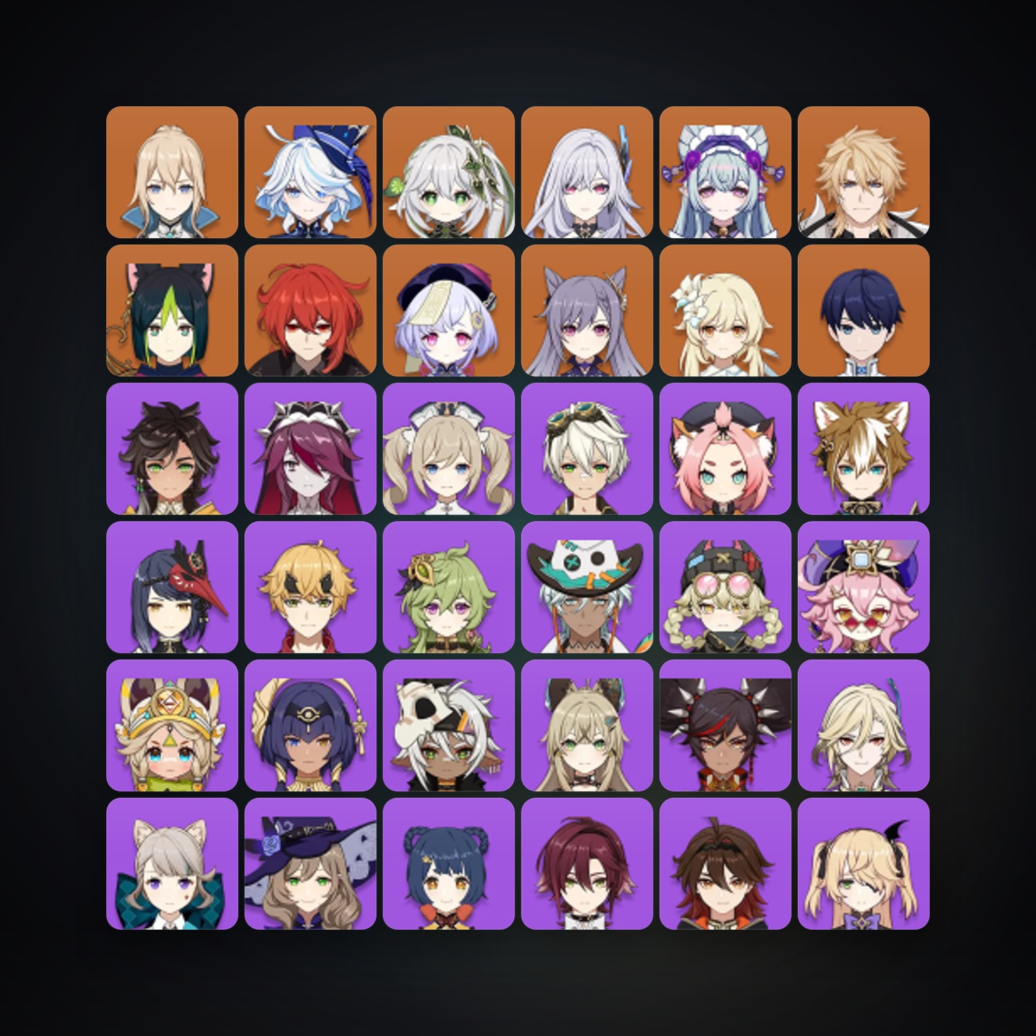جينشن إمباكت | AR 54 | 51 شخصية | 10× 5★ — HabibiAccounts