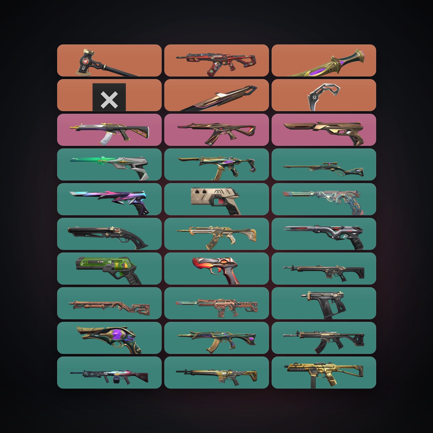 EU Plat 2 locker — 5 knives, 53 skins, lvl 232 — HabibiAccounts