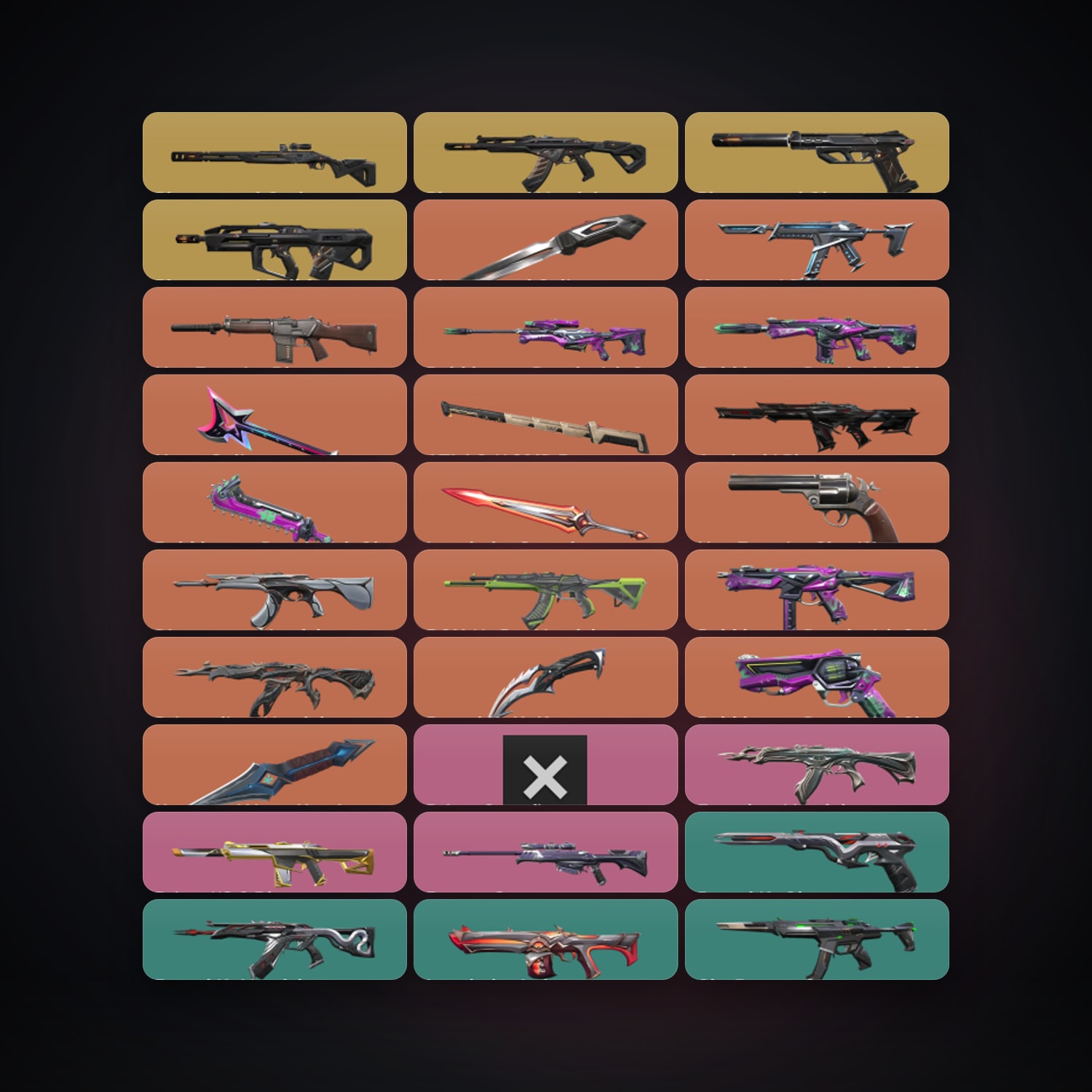 EU Gold 1 locker — 7 knives, 91 skins, lvl 146 — HabibiAccounts