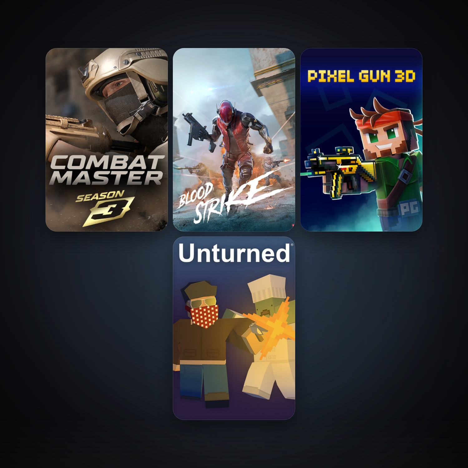 Unturned + Totally Accurate Battlegrounds, 17 games, clean — HabibiAccounts