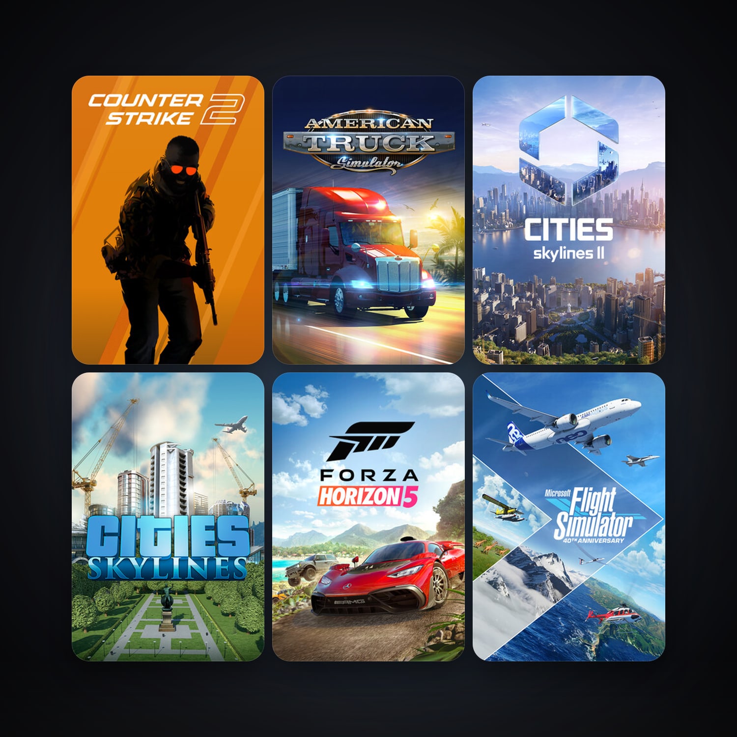 CS2 Prime + Cities: Skylines, 37 games, clean — HabibiAccounts
