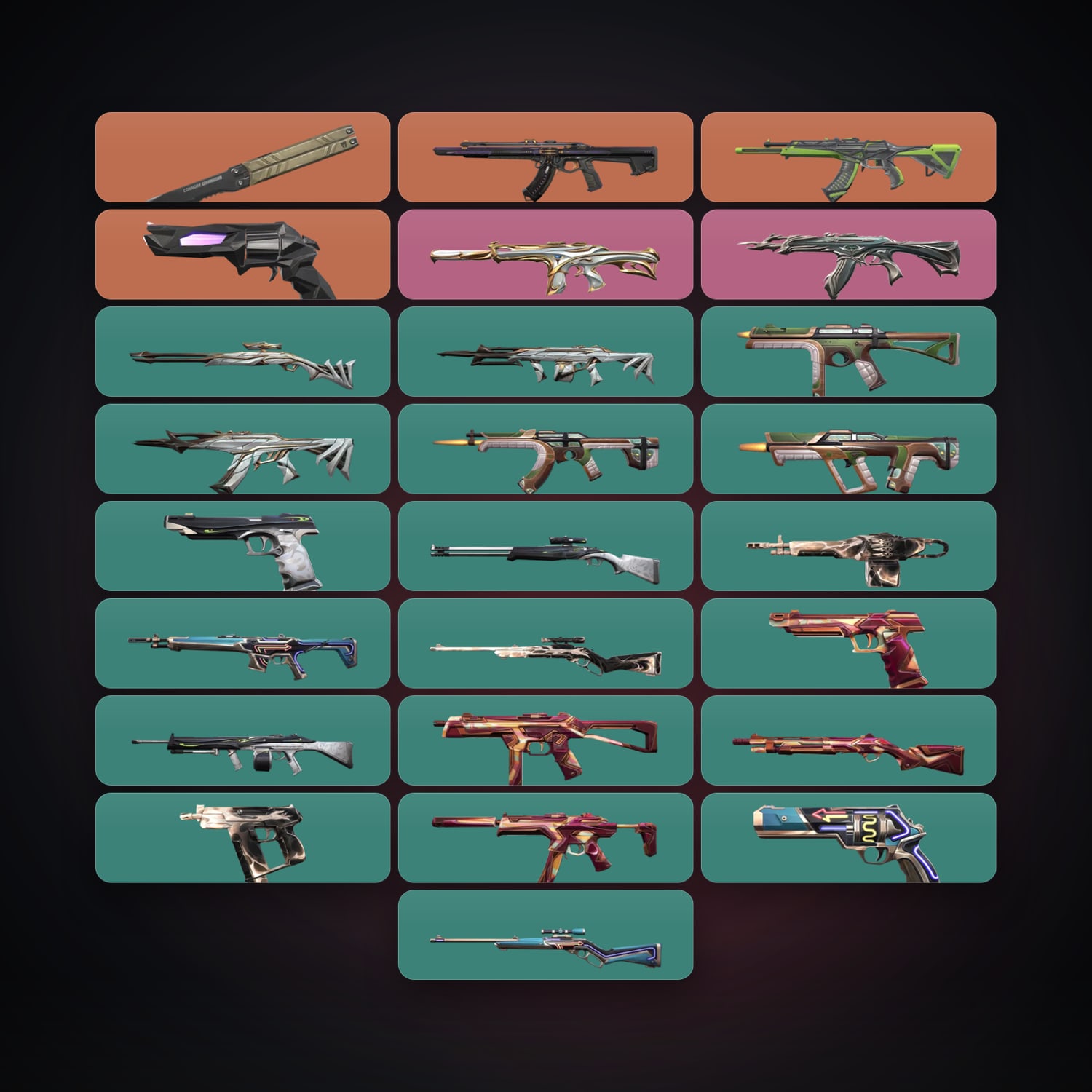 BR Gold 1 locker — 1 knives, 26 skins, lvl 29 — HabibiAccounts