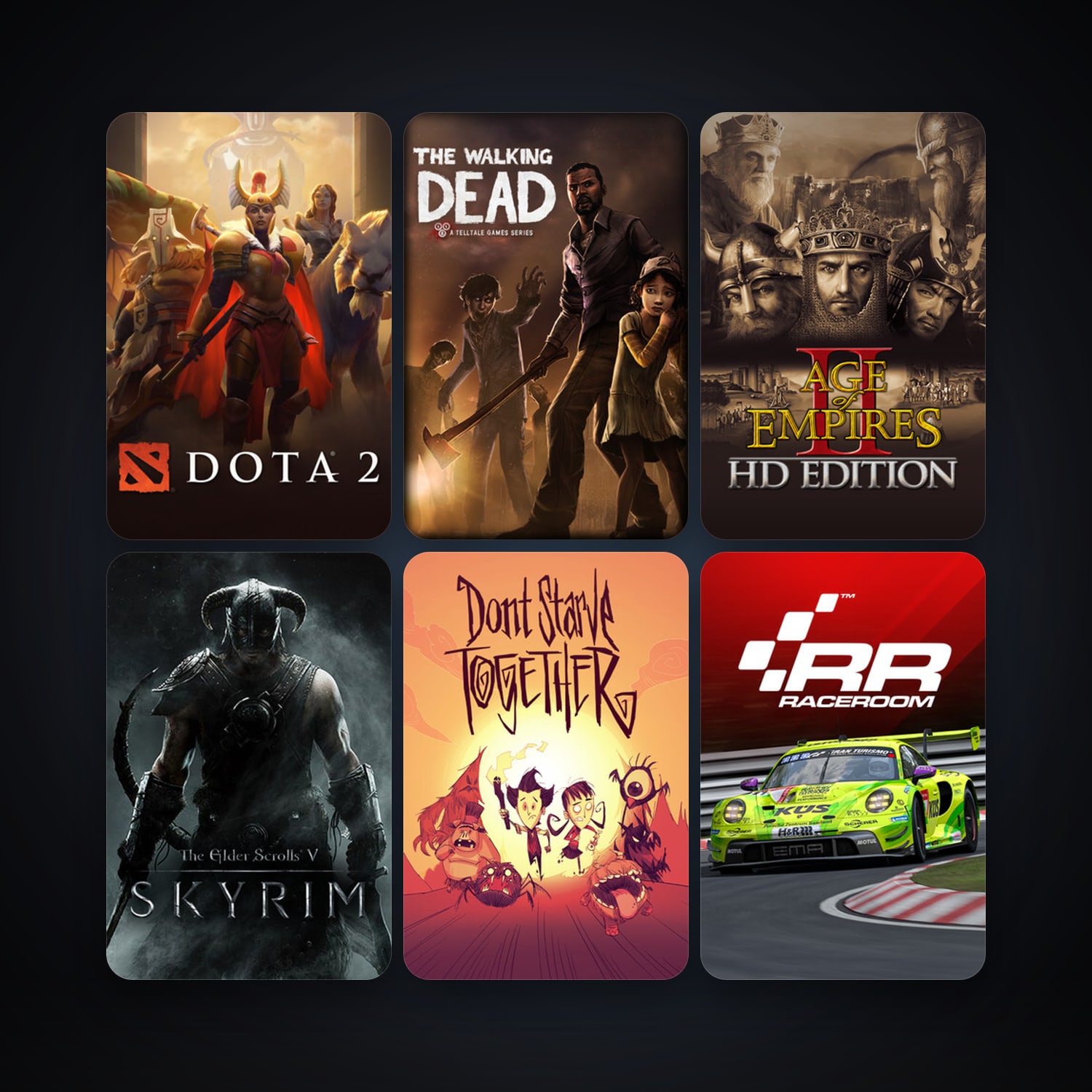 Dota 2 + RACE 07, 12 games, clean — HabibiAccounts