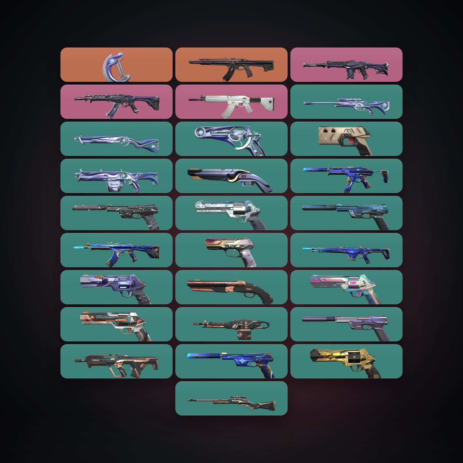 AP Gold 1 locker — 1 knives, 28 skins, lvl 183 — HabibiAccounts