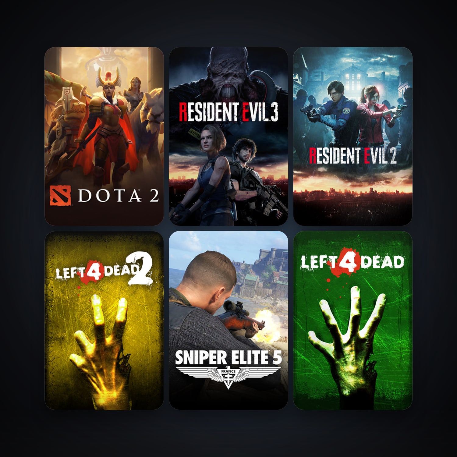 Left 4 Dead + Left 4 Dead 2, 8 games, clean — HabibiAccounts