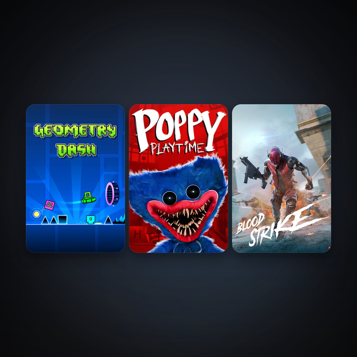 Geometry Dash + Poppy Playtime, 6 games, clean — HabibiAccounts