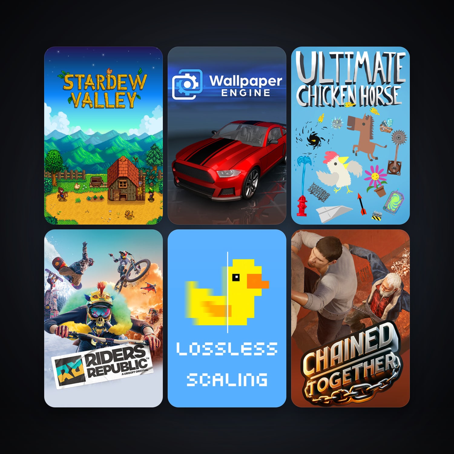 Ultimate Chicken Horse + Stardew Valley, 25 games, clean — HabibiAccounts