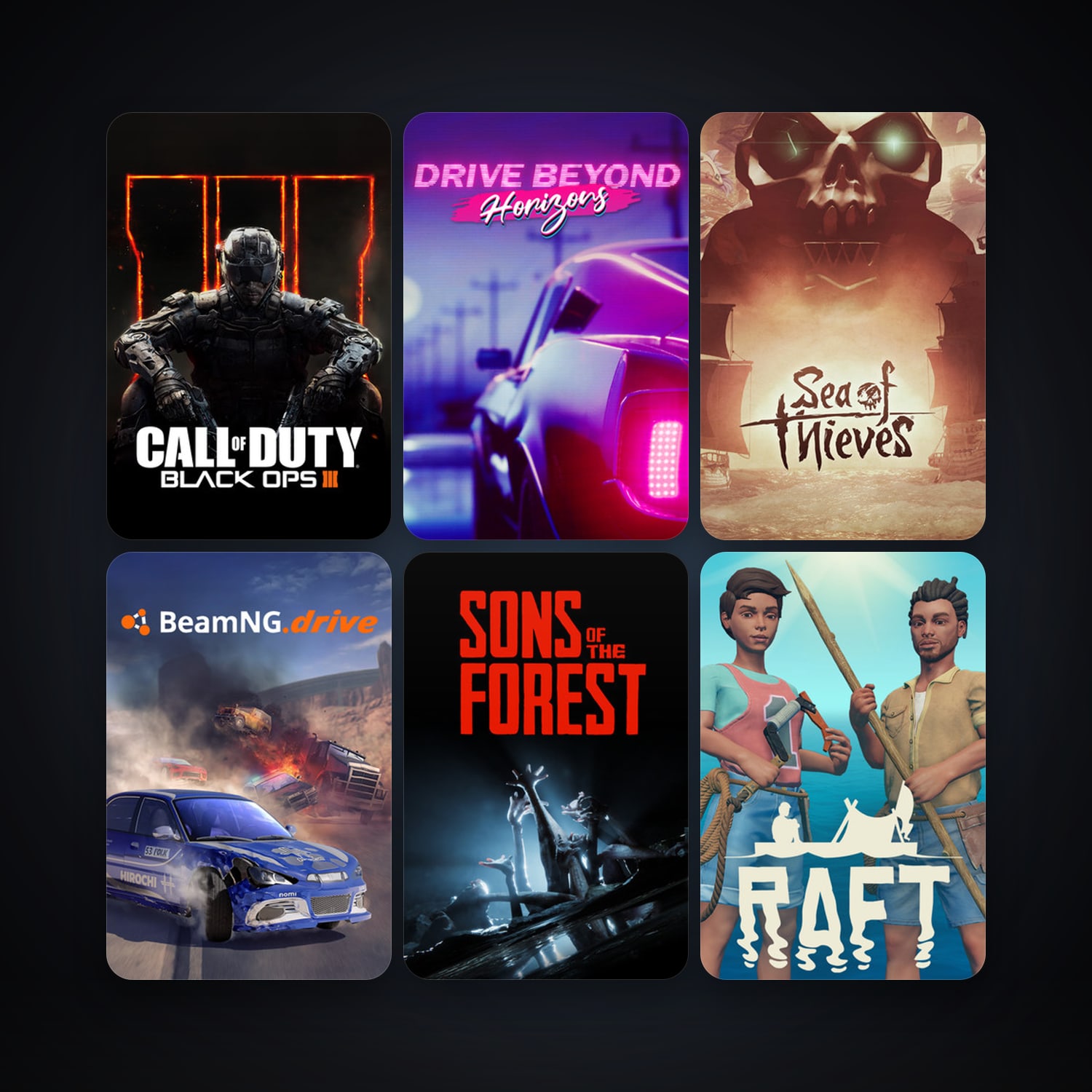BeamNG.drive + Call of Duty: Black Ops III, 62 games, clean — HabibiAccounts