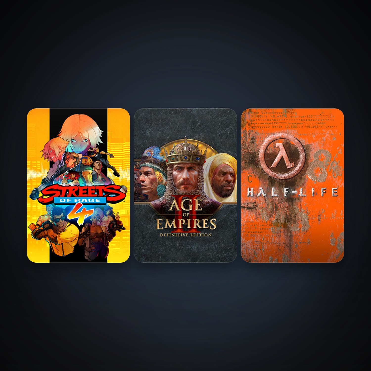 Half-Life + Age of Empires II: Definitive Edition, 5 games, clean — HabibiAccounts