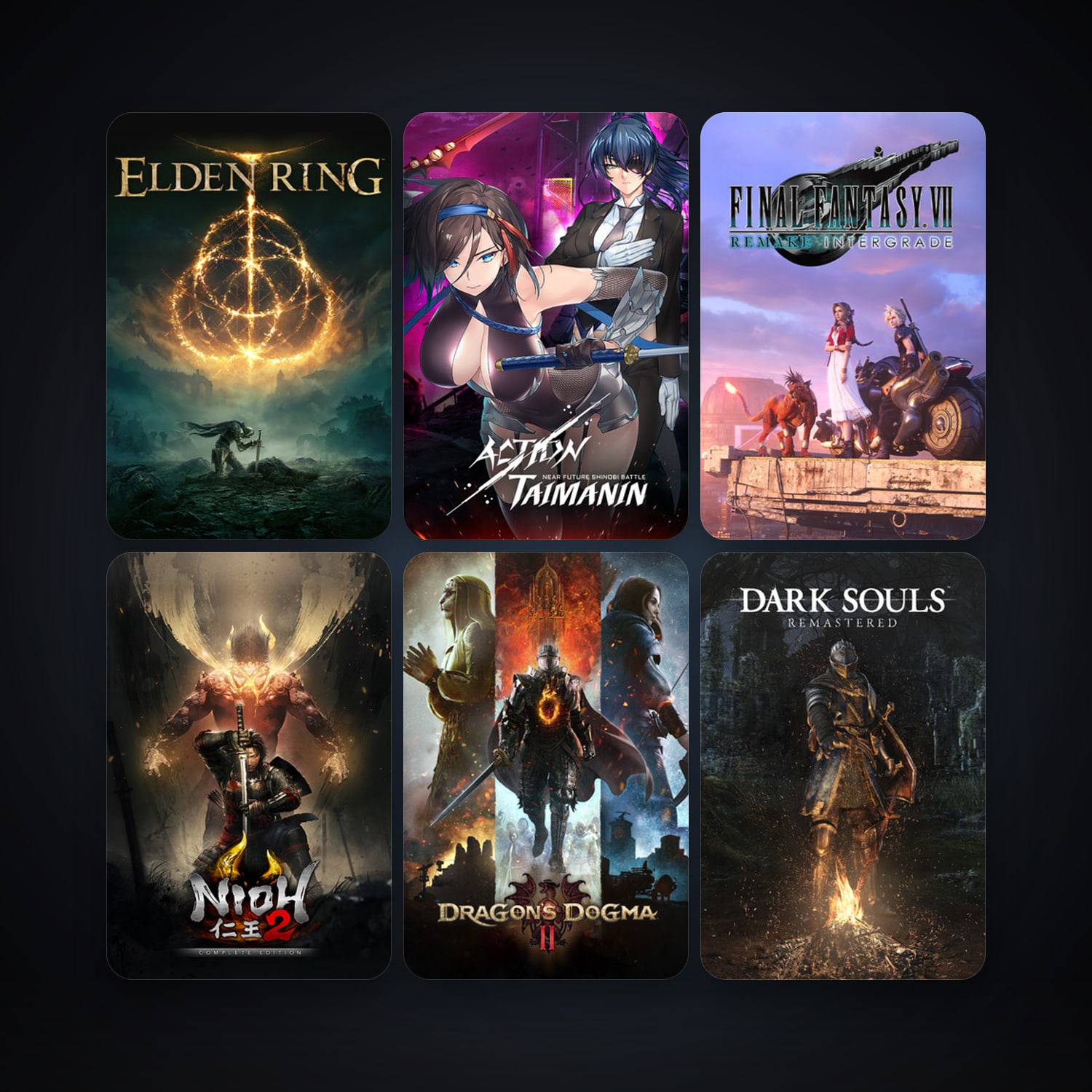Dark Souls: Remastered + Elden Ring, 64 games, clean — HabibiAccounts