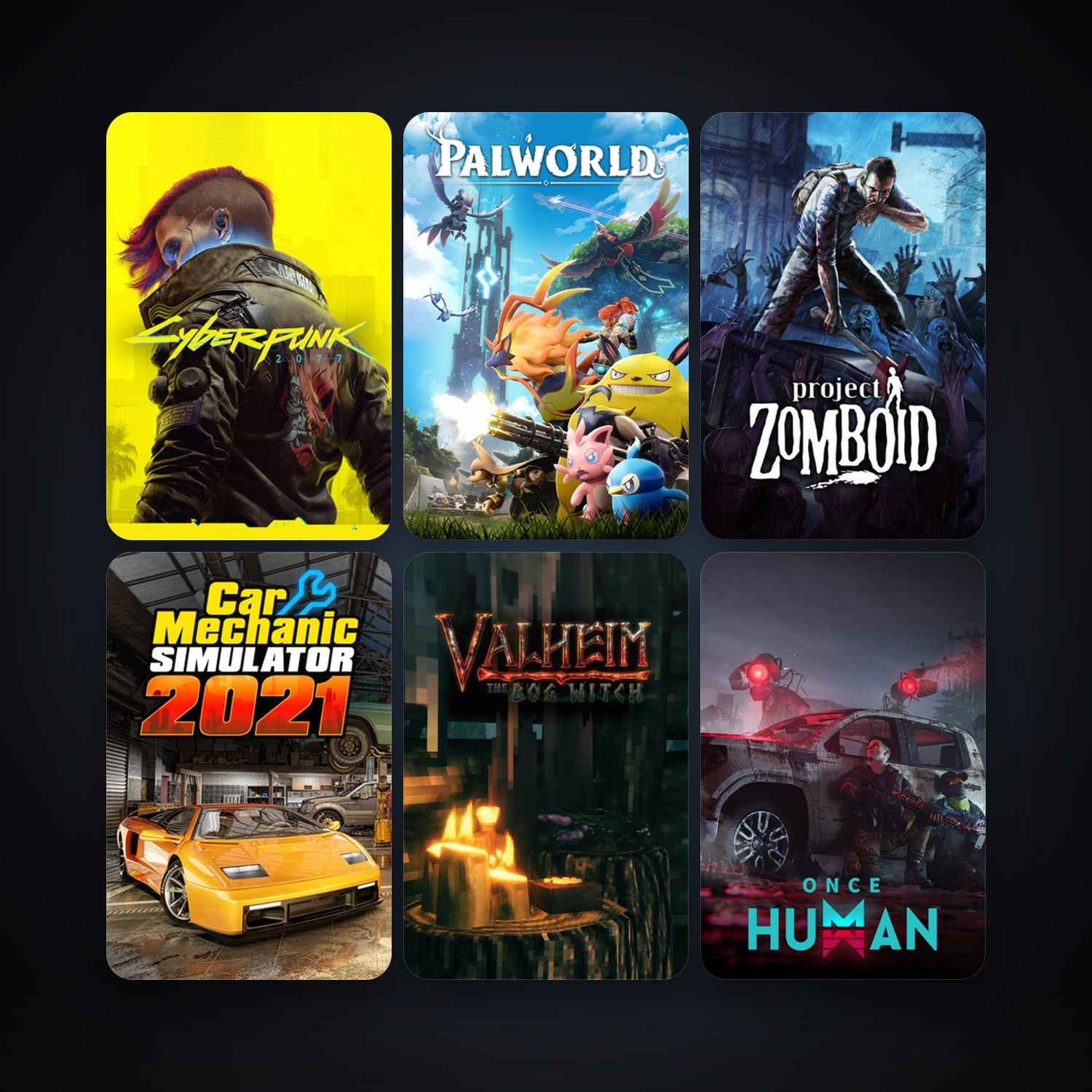 Project Zomboid + Valheim, 42 games, clean — HabibiAccounts