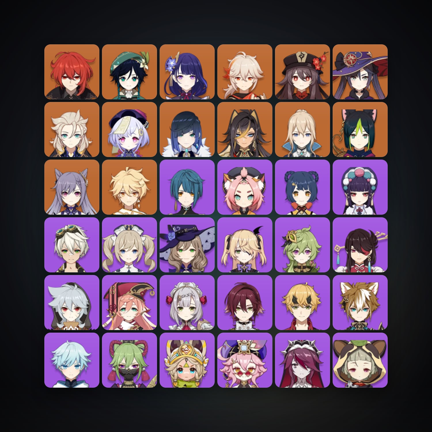 Genshin Impact | AR 55 | 48 Chars | 13× 5★ — Genshin / miHoYo Account — HabibiAccounts