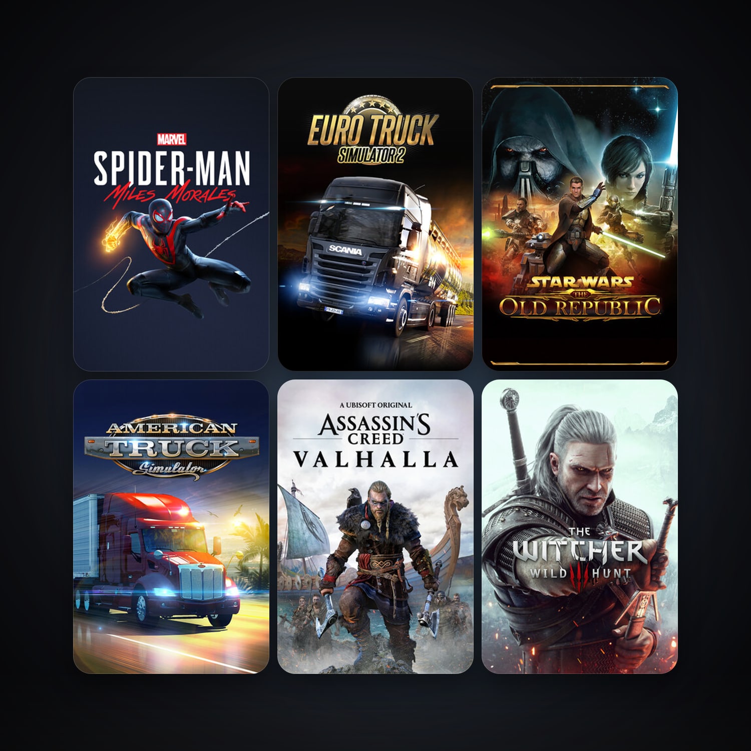 Euro Truck Simulator 2 + American Truck Simulator, 8 games, clean — HabibiAccounts