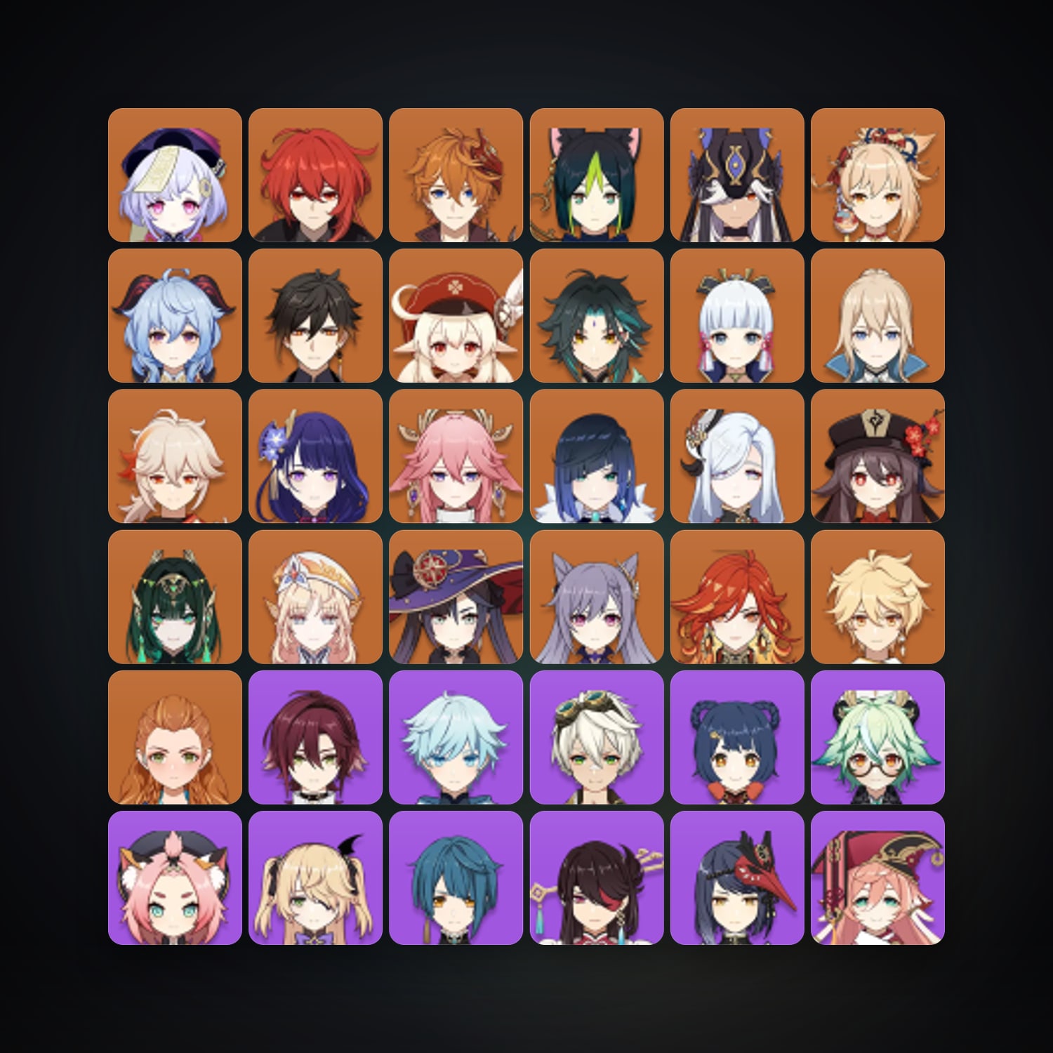 Genshin Impact | AR 60 | 67 Chars | 23× 5★ — HabibiAccounts
