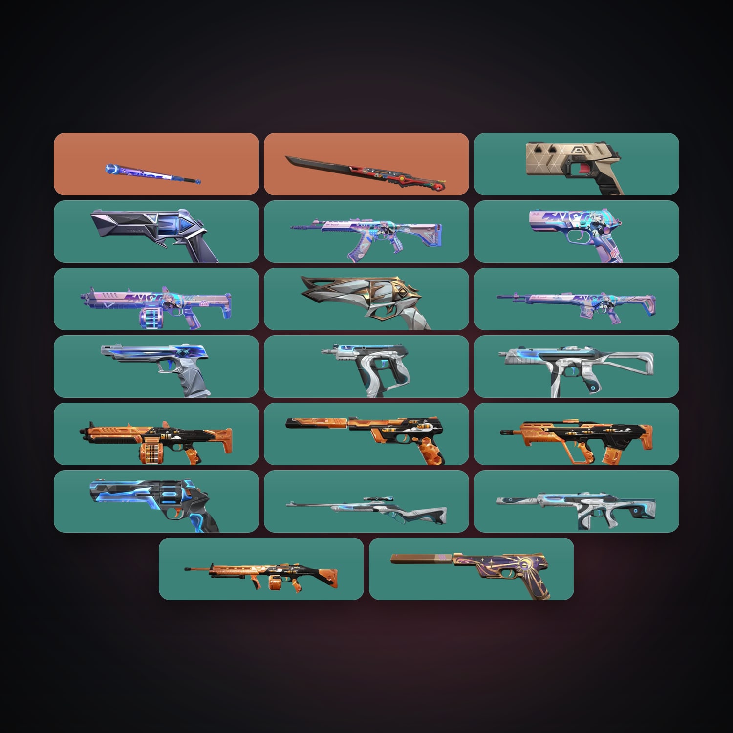 EU Plat 1 locker — 2 knives, 20 skins, lvl 179 — HabibiAccounts