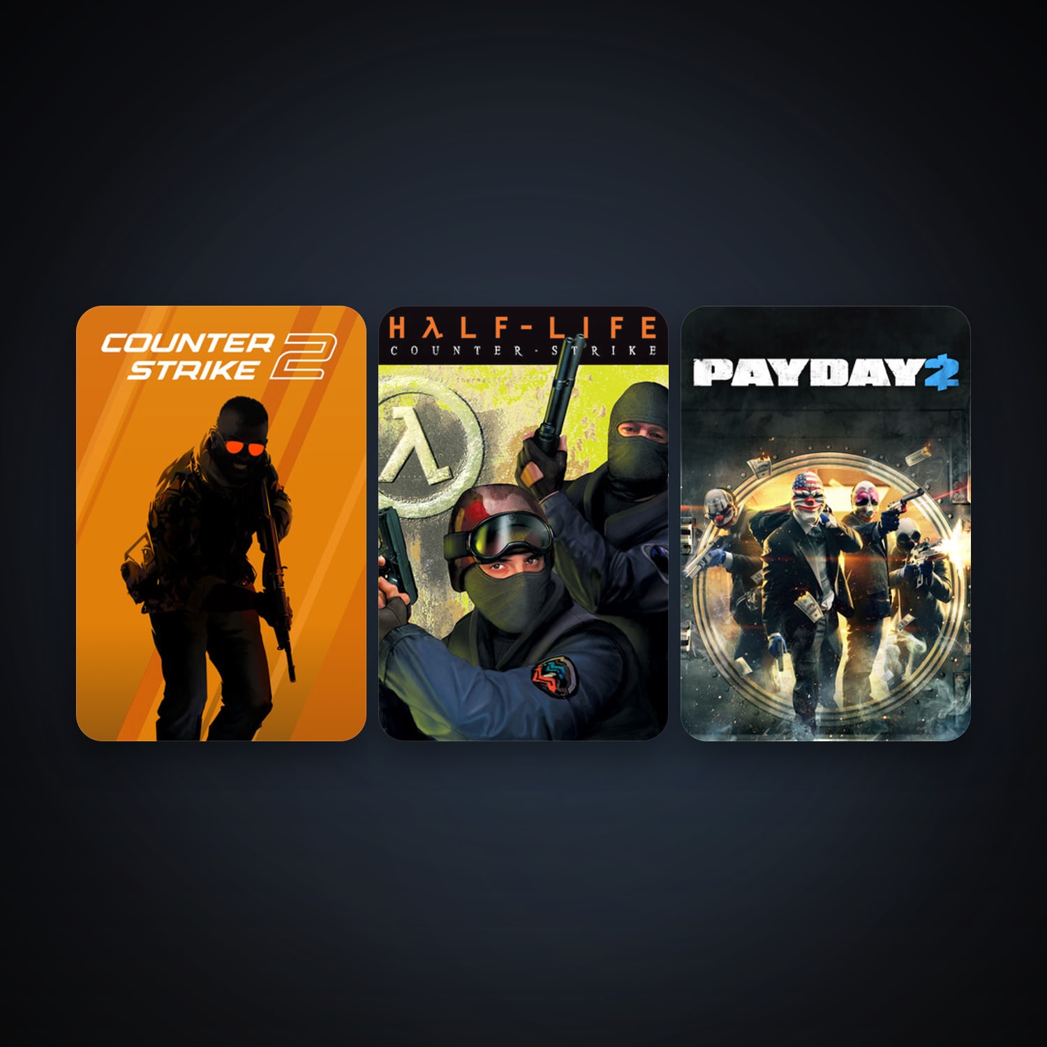Counter-Strike + CS2 Prime, 5 games, clean — HabibiAccounts