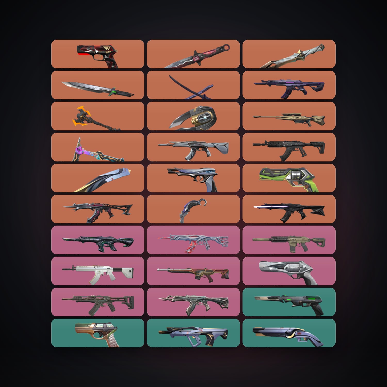 BR Ascendant 1 locker — 9 knives, 67 skins, lvl 231 — HabibiAccounts