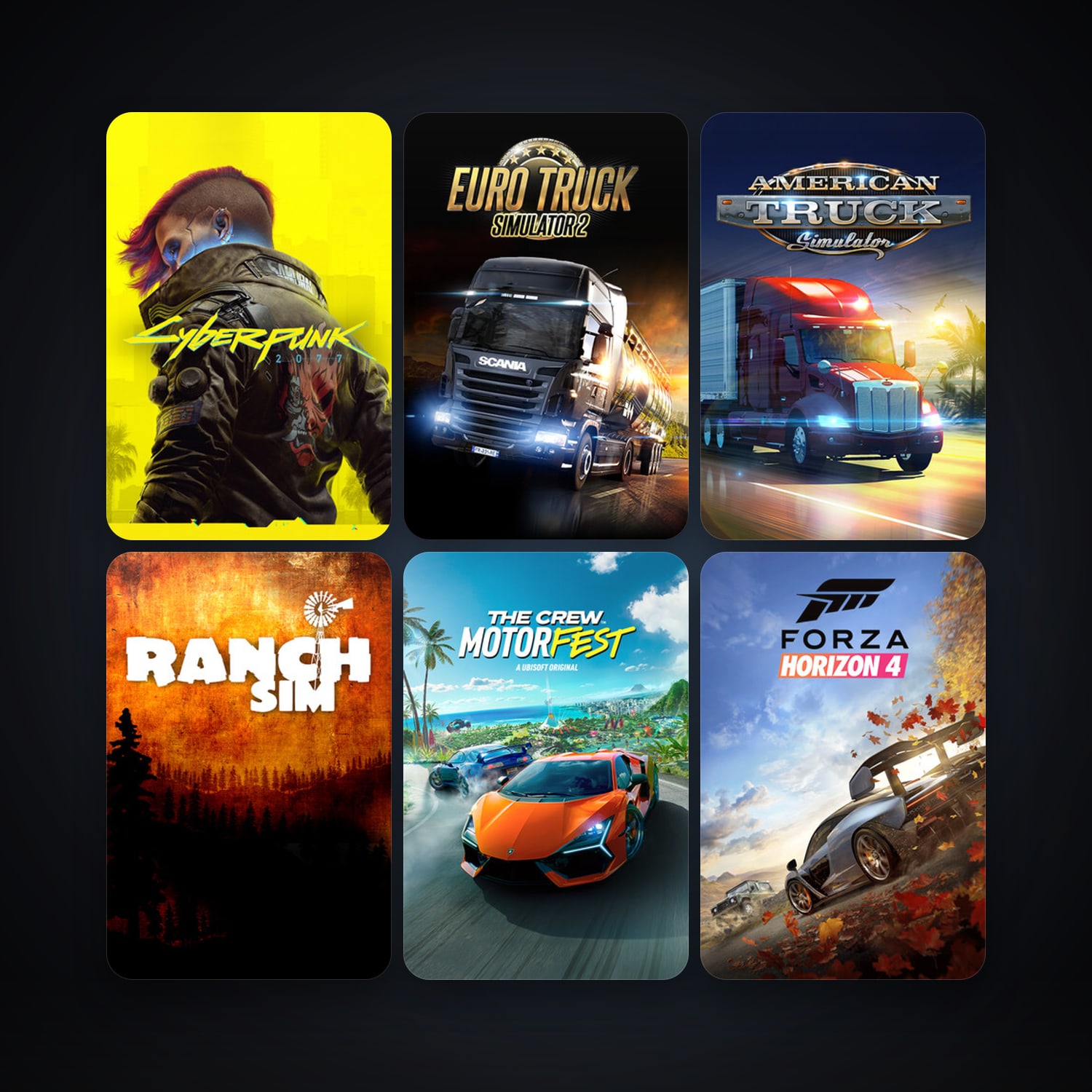 Euro Truck Simulator 2 + Assetto Corsa, 35 games, clean — HabibiAccounts