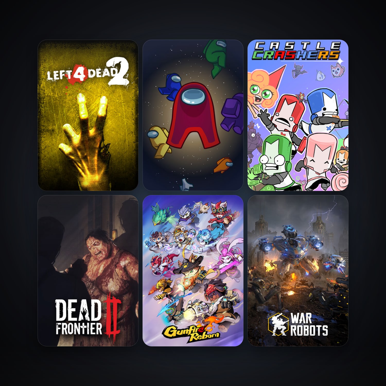 Left 4 Dead 2 + Castle Crashers, 16 games, clean — HabibiAccounts