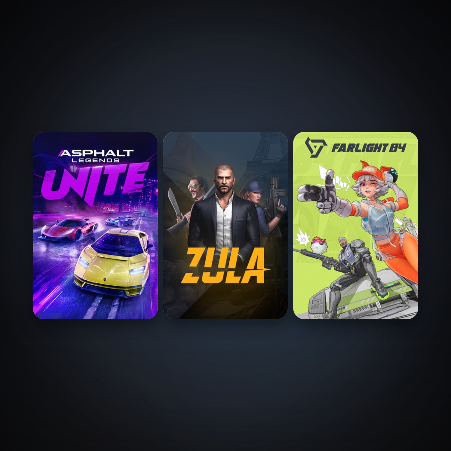 Zula Türkiye + Asphalt Legends Unite, 4 games, clean — HabibiAccounts