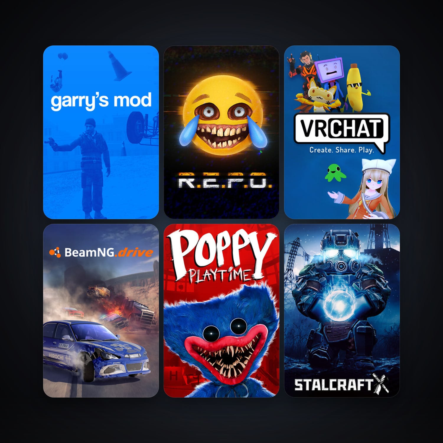 Garry's Mod + BeamNG.drive, 10 games, clean — HabibiAccounts