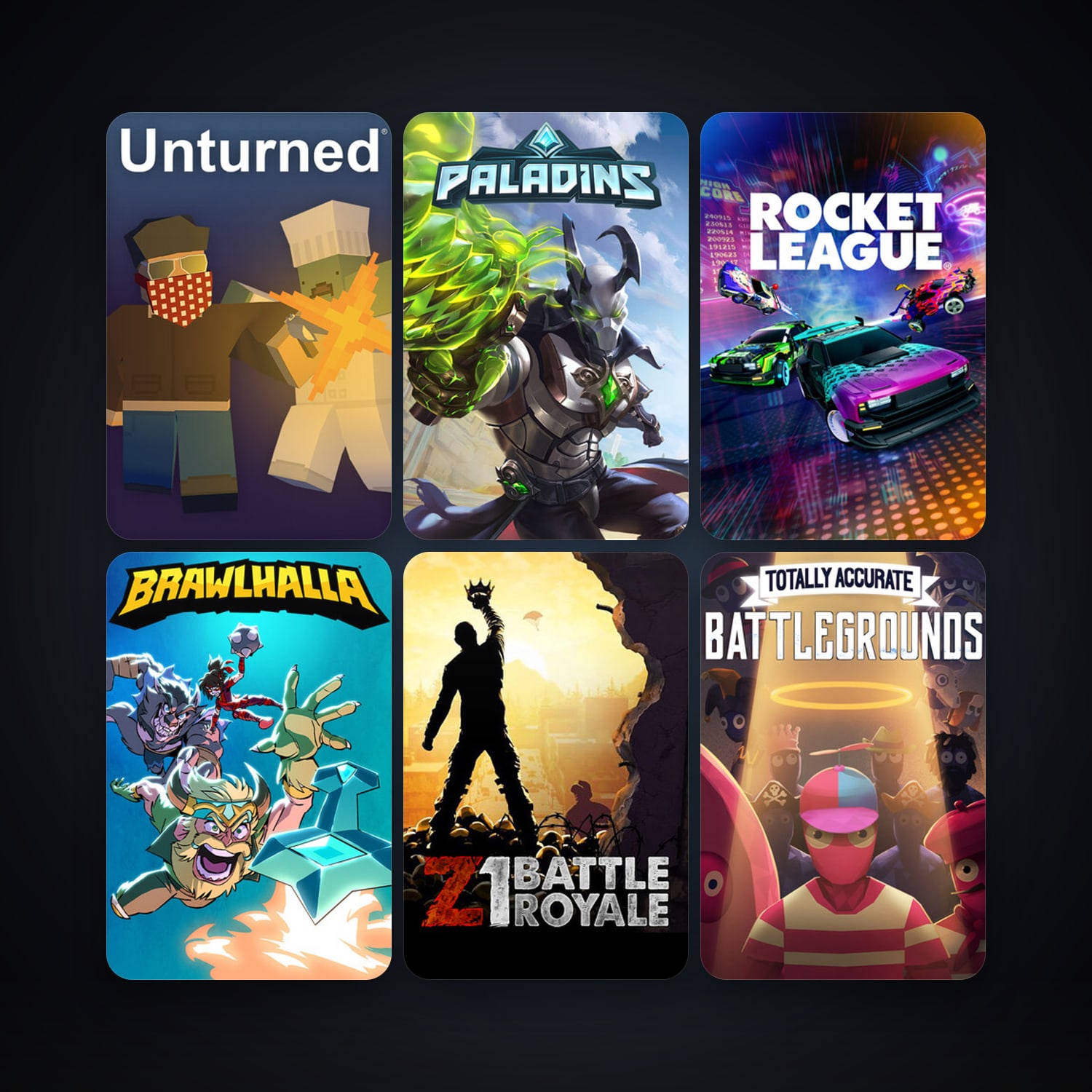 Rocket League + Brawlhalla, 9 games, clean — HabibiAccounts