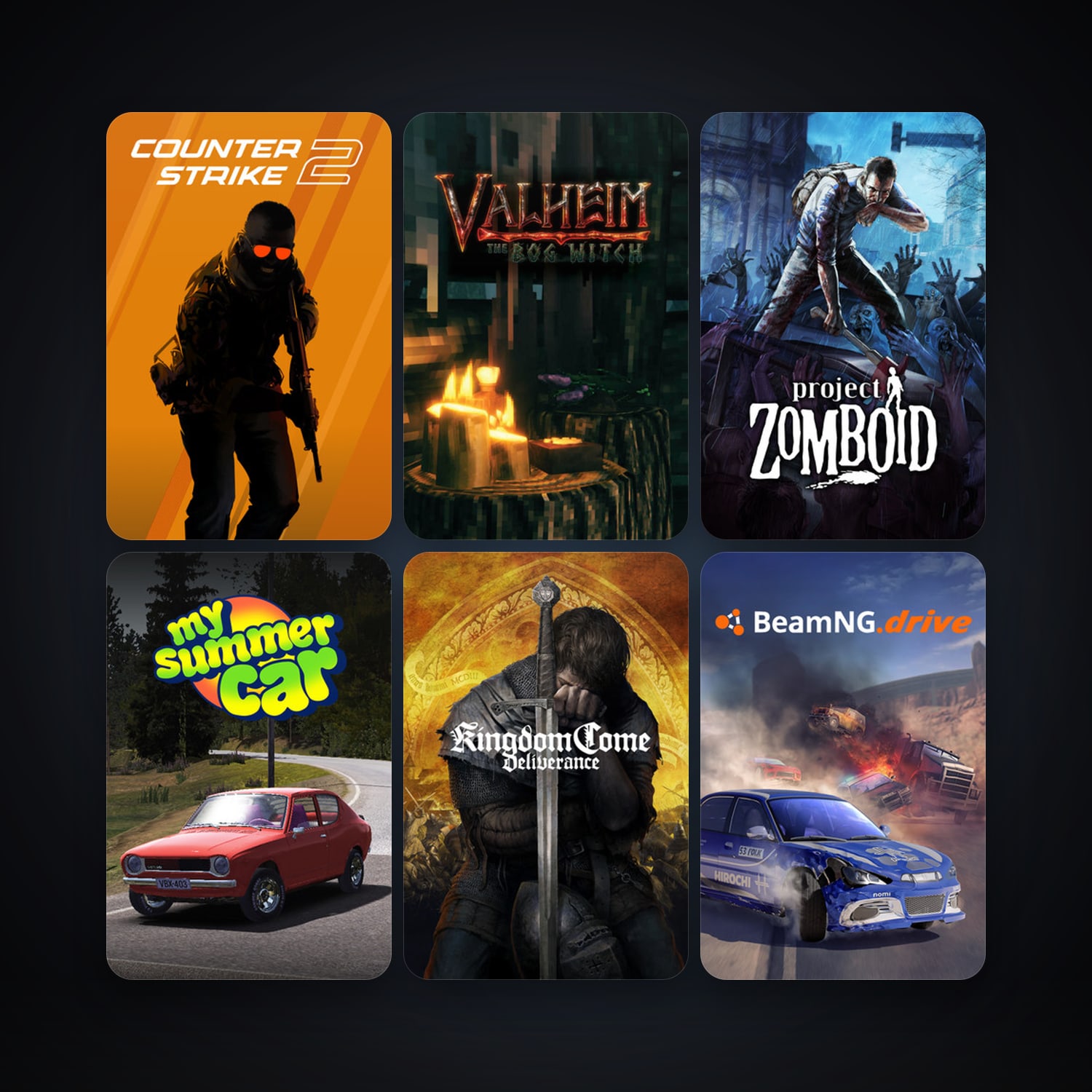 CS2 Prime + Project Zomboid, 157 games, Steam 35, clean — HabibiAccounts