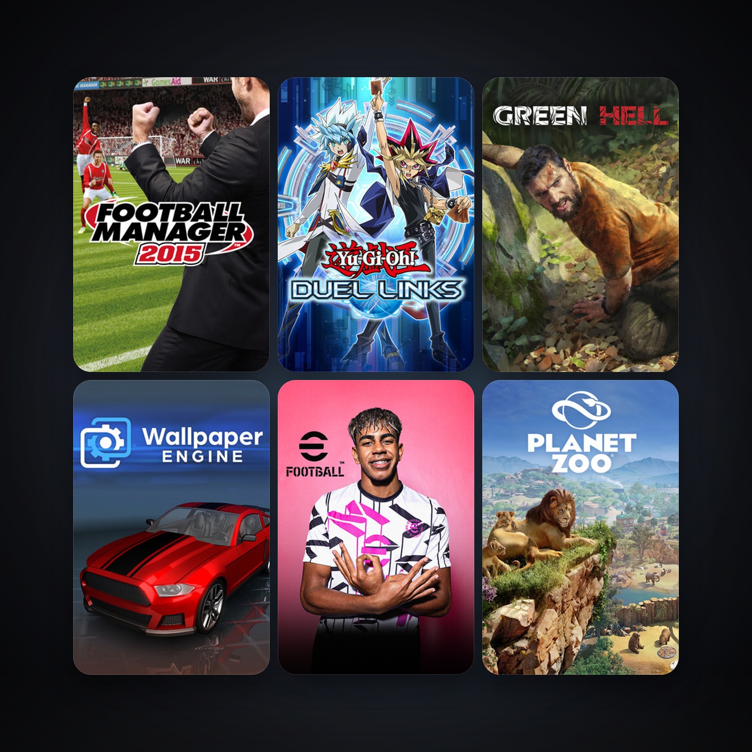 Football Manager 2015 + Wallpaper Engine, 18 games, clean — HabibiAccounts