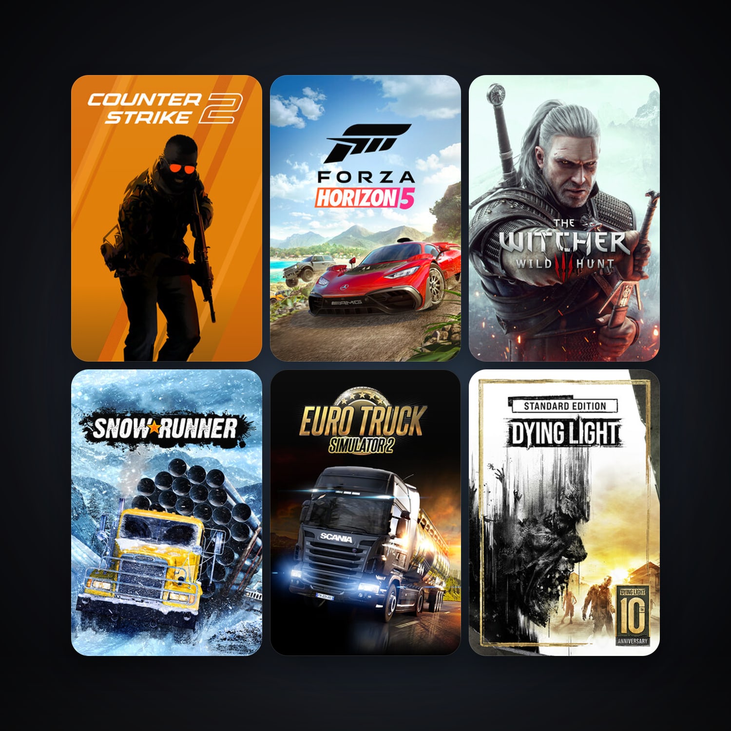 CS2 Prime + Euro Truck Simulator 2, 15 games, clean — HabibiAccounts