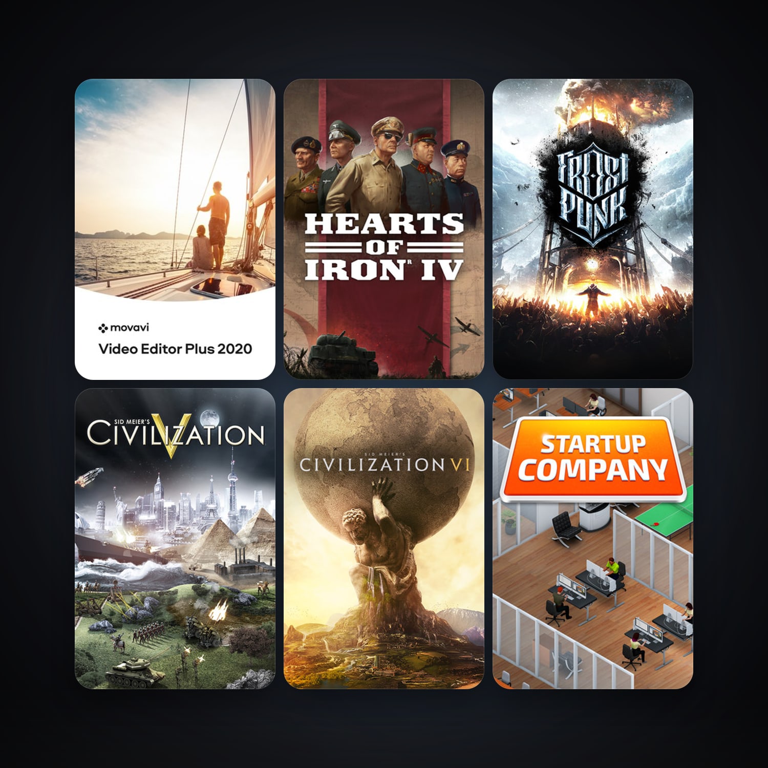 Sid Meier's Civilization V + Banished, 58 games, clean — HabibiAccounts