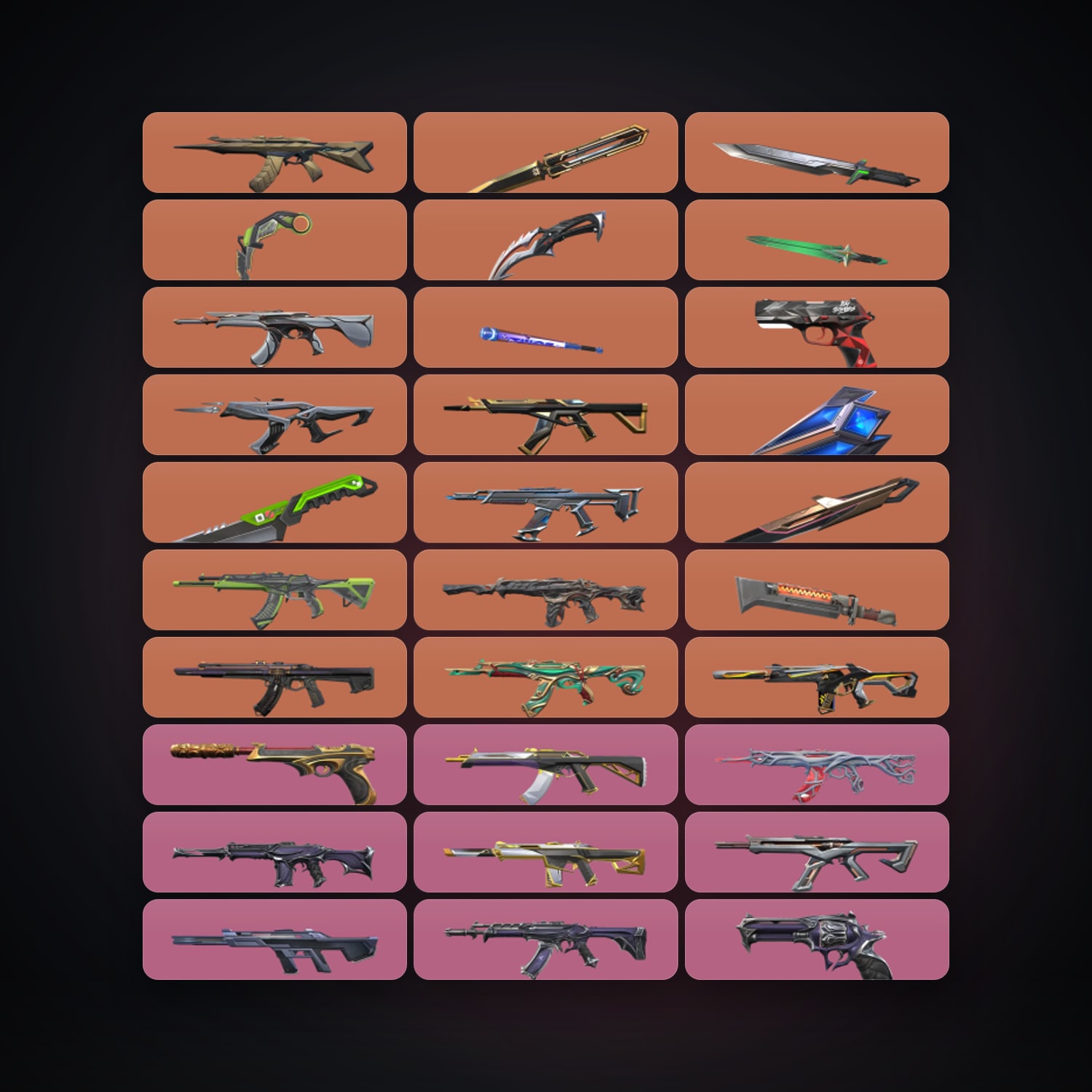 EU Ascendant 1 locker — 10 knives, 121 skins, lvl 300 — HabibiAccounts