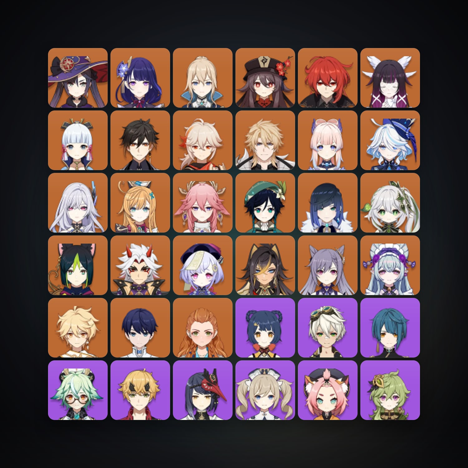 Genshin Impact | AR 60 | 71 Chars | 24× 5★ — Genshin / miHoYo Account — HabibiAccounts