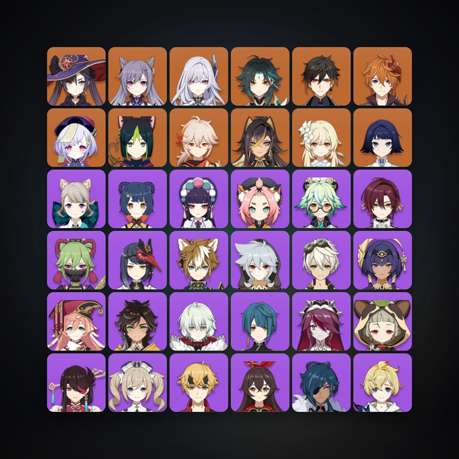 Genshin Impact | AR 56 | 47 Chars | 10× 5★ — Genshin / miHoYo Account — HabibiAccounts